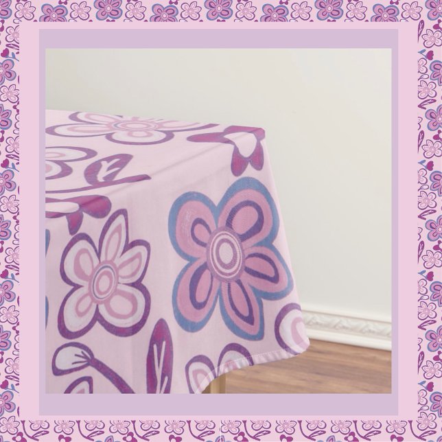 Sweet Floral Pattern Tablecloth (Creator Uploaded)