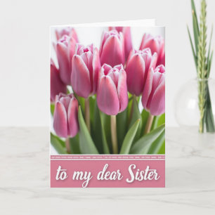 Sweet Floral Sisters Day Card