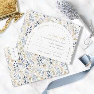 Sweet Floral Wedding Pattern ID1045 RSVP Card
