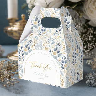 Sweet Floral Wedding Pattern Thank You ID1045 Favour Box