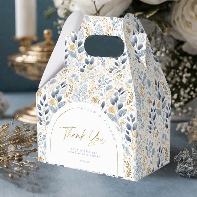 Sweet Floral Wedding Pattern Thank You ID1045 Favour Box (Creator Uploaded)