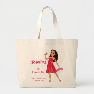 Sweet Flower Girl Large Tote Bag