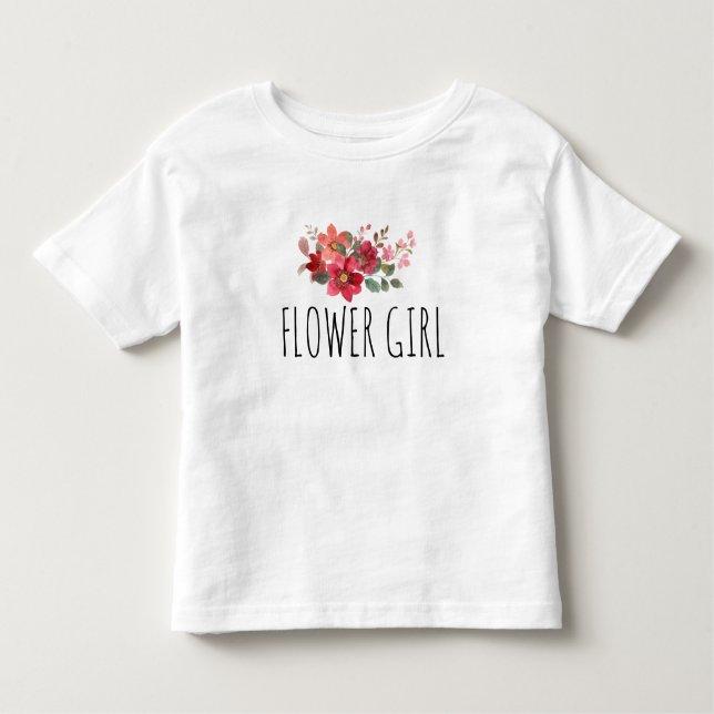 Sweet Flower Girl Toddler Tee | Bridesmaid  (Front)