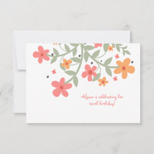 Sweet Flowers Invitation