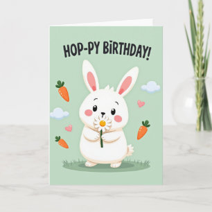 Sweet Fluffy Creature Birthday Card
