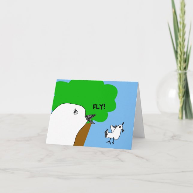 Sweet Fly Birdie! Note card (Front)