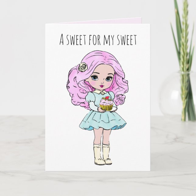 Sweet for my Sweet Valentines Card (Front)