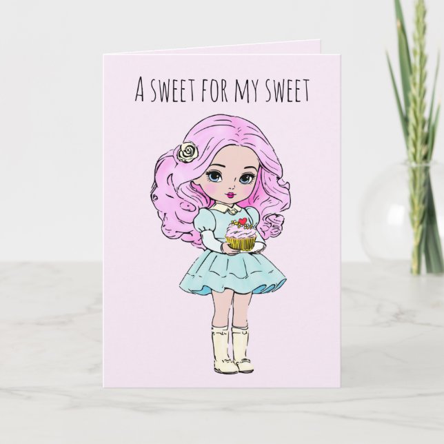 Sweet for my Sweet Valentines Card (Front)