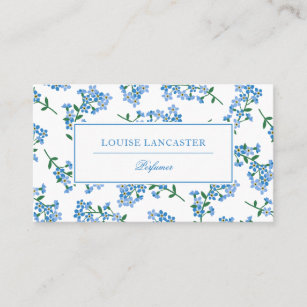 Sweet Forget-Me-Not Pattern Business Card