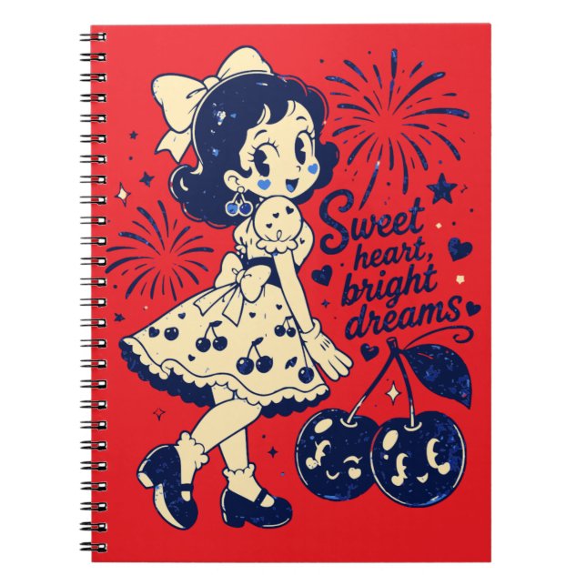 Sweet Fourth of July Independence Day Notebook (Front)
