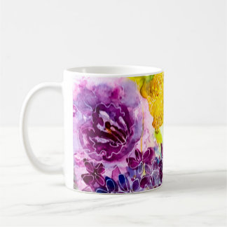 Sweet Fragility Modern Floral Watercolor Coffee Mug