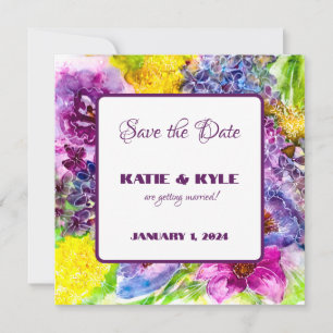 Sweet Fragility Save the Date Floral Invitation