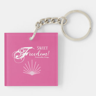 Sweet Freedom! Square Keychain