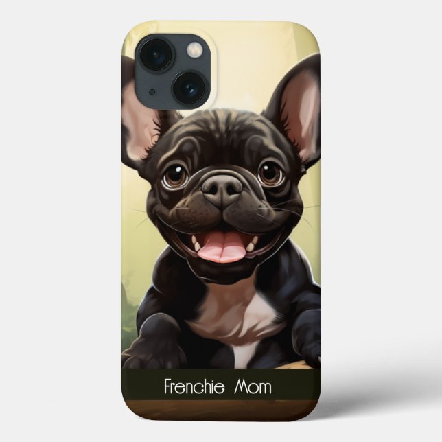 😍Sweet Frenchie puppy in a forest Case-Mate iPhone Case (Back)