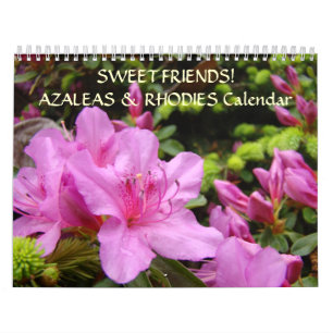 SWEET FRIENDS Calendar Gift Azaleas Rhodies Flower