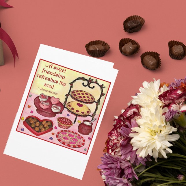Sweet Friendship Valentine Card (customisable) (Creator Uploaded)
