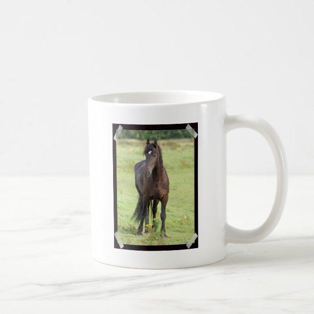 Sweet Friesian Horse  Coffee Mug (Right)