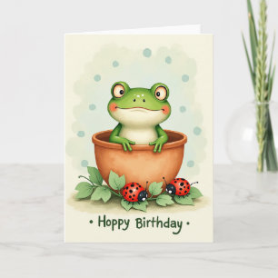 Sweet Frog Birthday Card