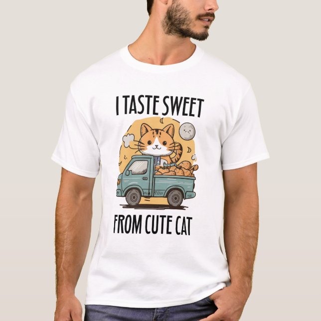Sweet From Sweet Cat Cute Selling Sweet Potatoes T-Shirt (Front)