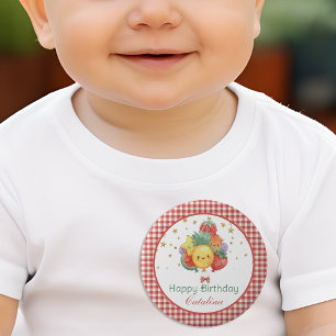 Sweet Fruit Birthday Tropical Kids Party 6 Cm Round Badge
