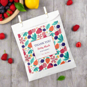 Sweet Fruits Thank You Berry Much Baby Shower Favour Bag