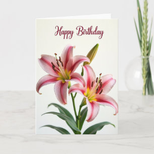 Sweet Fuchsia Petal Card
