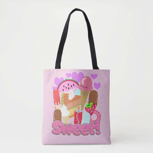Sweet Fun Desserts Tote Bag (Front)