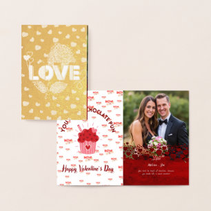  Sweet & Fun Photo Personalised Valentine’s Day  Foil Card
