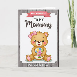 Sweet Furry Mothers Day Card