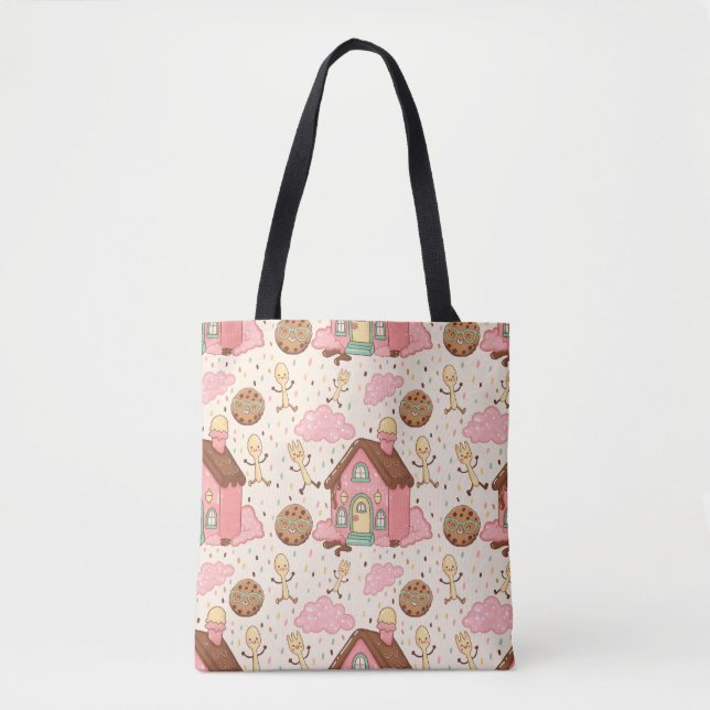 Sweet garden pattern design  tote bag (Front)