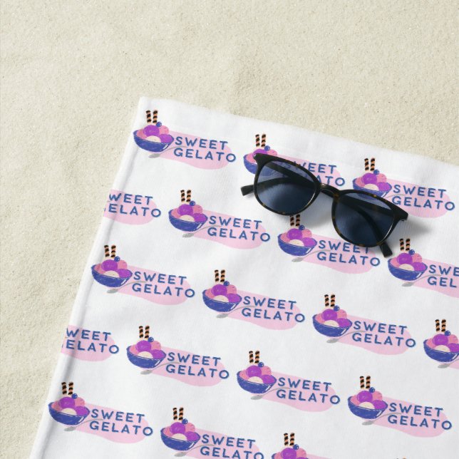 sweet gelato beach towel (In Situ)