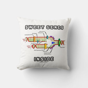 Sweet Genes Inside DNA Replication Humour Cushion