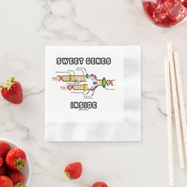 Sweet Genes Inside DNA Replication Humour Napkin (Insitu)