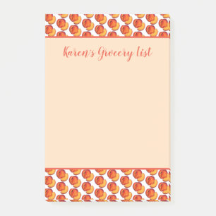 Sweet Georgia Peach Peaches Fruit Grocery List Post-it Notes