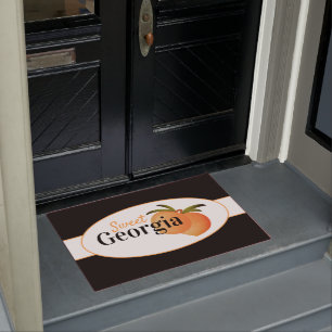 Sweet Georgia Peaches Door Mat