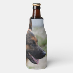 Sweet German Shepherd Dog Bottle Cooler