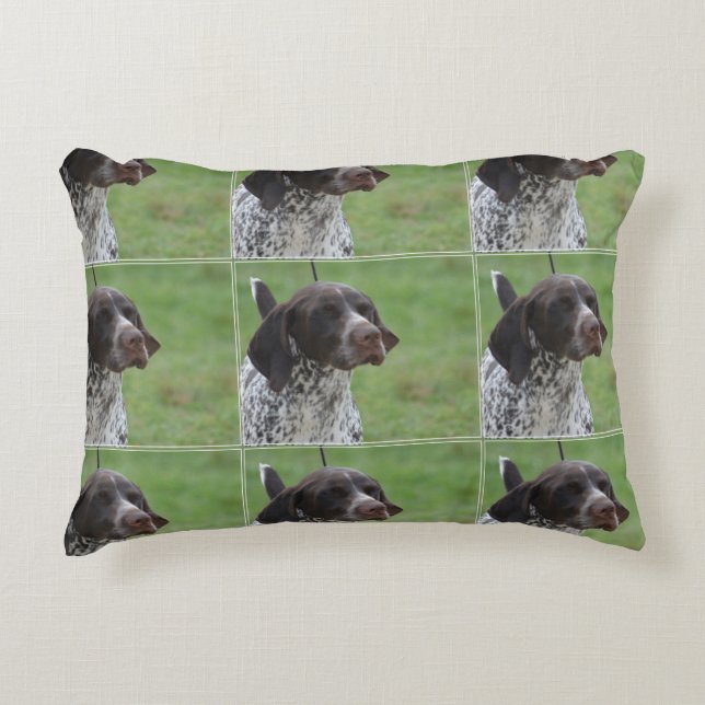Sweet German Shorthaired Pointer Decorative Cushion (Front)