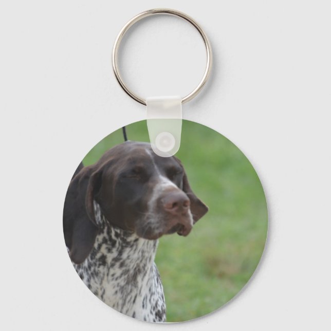 Sweet German Shorthaired Pointer Key Ring (Front)