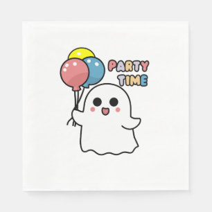 Sweet Ghost Ready For the Party Napkin