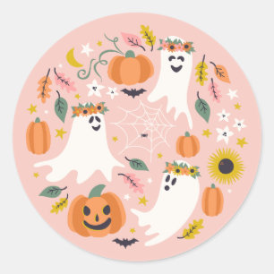 Sweet Ghosties Classic Round Sticker