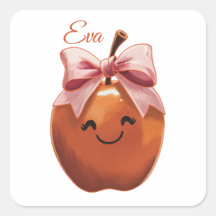 Sweet Gift Apple Square Sticker