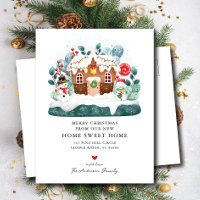 Sweet Gingerbread House Moving Announcement
