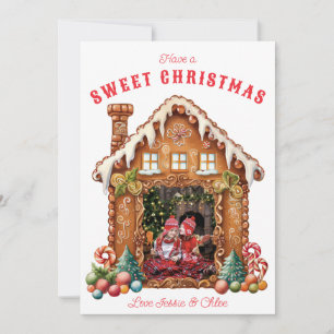 Sweet Gingerbread Photo Holiday Card