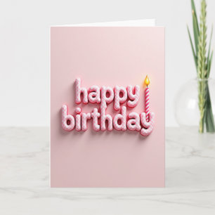 Sweet Gingham Birthday Card