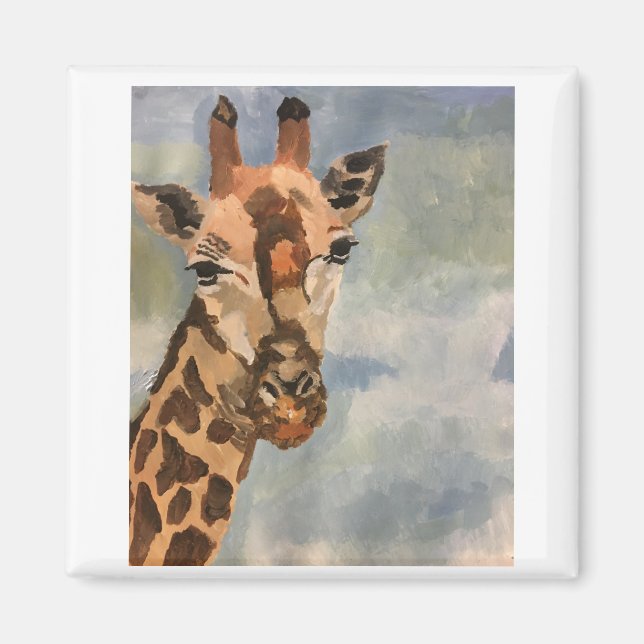 Sweet giraffe on magnet (Front)
