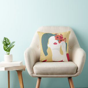 Sweet Girl & Polka Dots Cushion