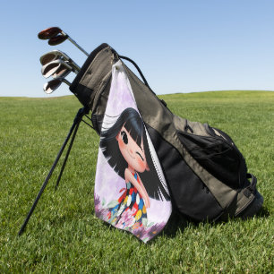 sweet girl Skateboard Golf Towel