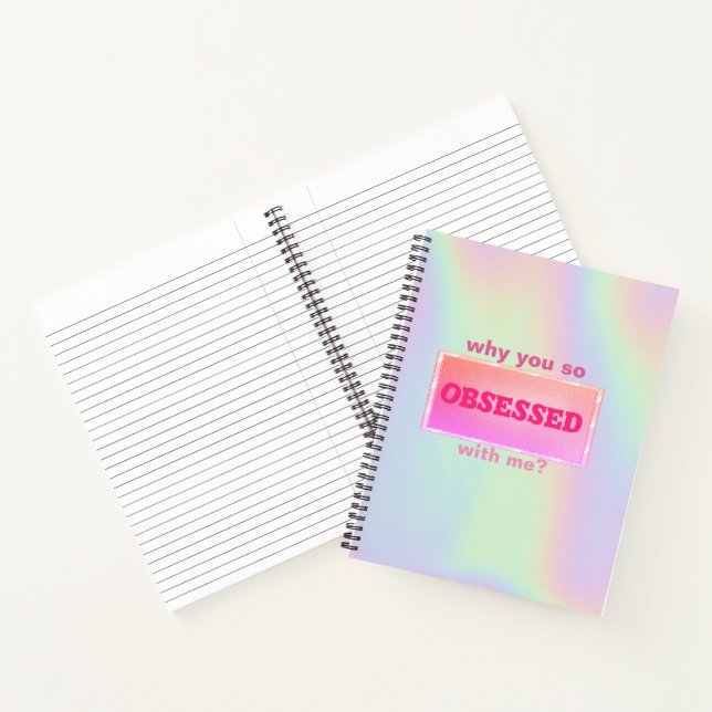 Sweet Girly Holographic Notebook (Inside)