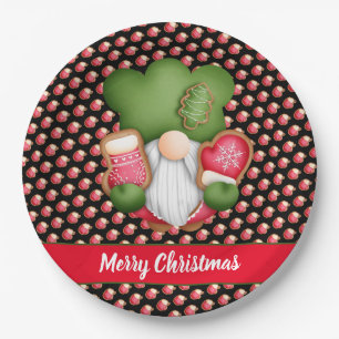 Sweet Gnome Customise Colour and Text Paper Plate