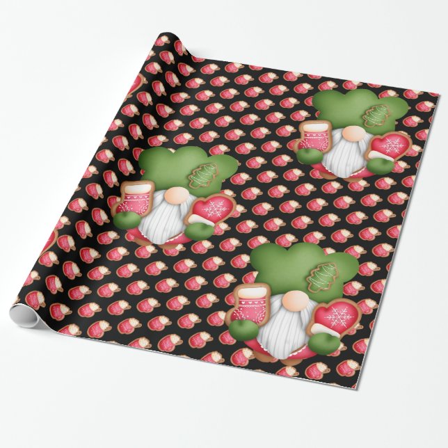 Sweet Gnome Customise Colour Wrapping Paper (Unrolled)